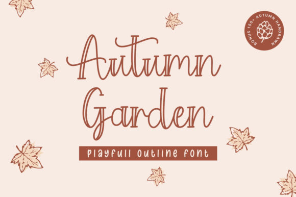 Autumn Garden: A Playful Display Font for Creative Makers