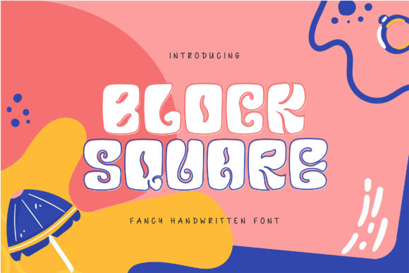 Block Square: A Stylish and Whimsical Display Font for Editorial Design