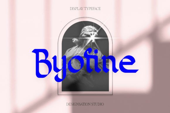 Byofine: A Cool and Wavy Display Font for Editorial Design