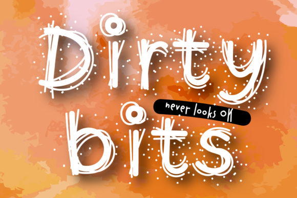Dirty Bits: A Fun and Quirky Display Font for Eye-Catching Designs