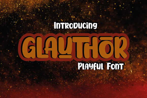 Discover Glauthor: A Playful and Plainted Brushed Font