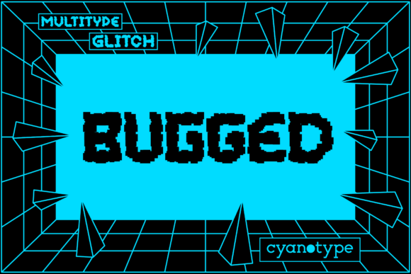 Discover MultiType Glitch Bugged: A Unique Pixelated Display Font