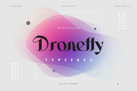 Dronefly: A Victorian Styled Display Font for Editorial Design