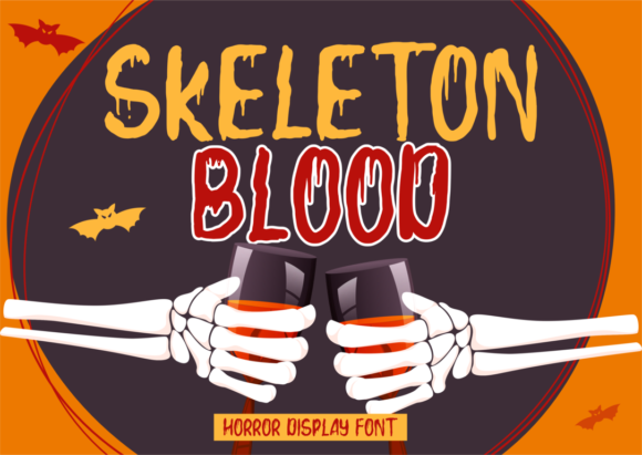 Elevate Your Creations with Skeleton Blood Font