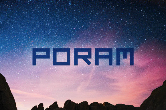 Enhance Your Brand with Poram: A Bold and Robotic Display Font
