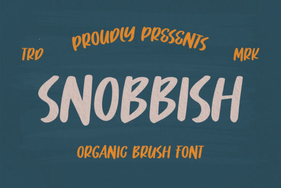 Enhance Your Brand with Snobbish, the Cool Paint Brushed Font