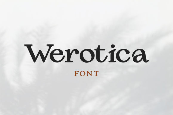 Enhance Your Brand with Werotica: A Stylish Display Font
