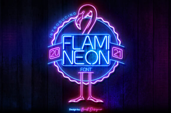 Flami Neon: A Versatile Display Font for Creative Branding