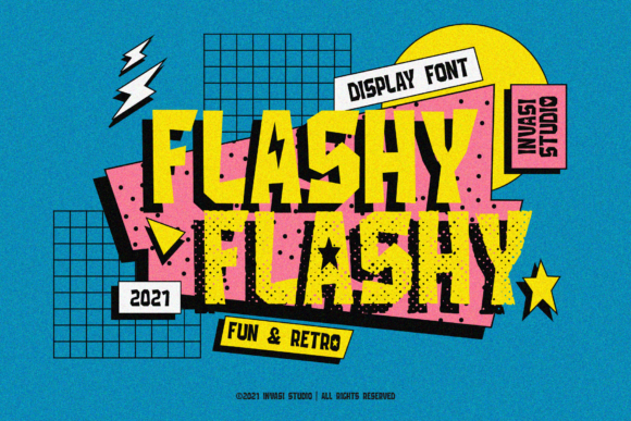Flashy: A Retro Display Font for Creative Projects