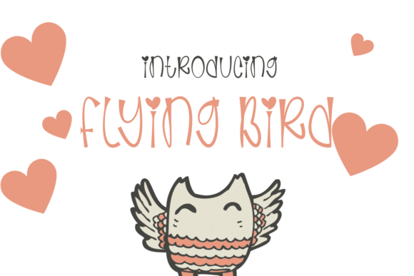 Flaying Bird: A Whimsical Display Font for Creative Projects