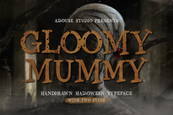 Gloomy Mummy: A Bold and Thick Display Font for Editorial Design