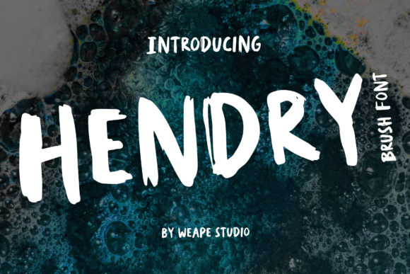 Hendry: The Perfect Brushed Display Font for Editorial Design