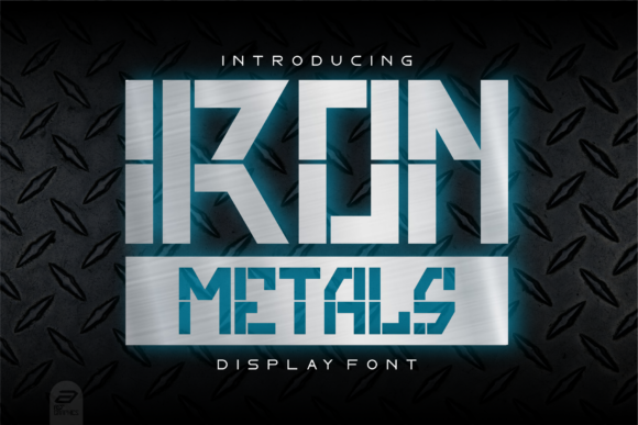 Iron Metals: A Cool and Robotic Display Font for Crafters