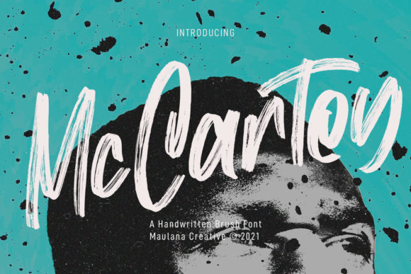 Mc Cartey: A Cool, Brushed Display Font for Makers