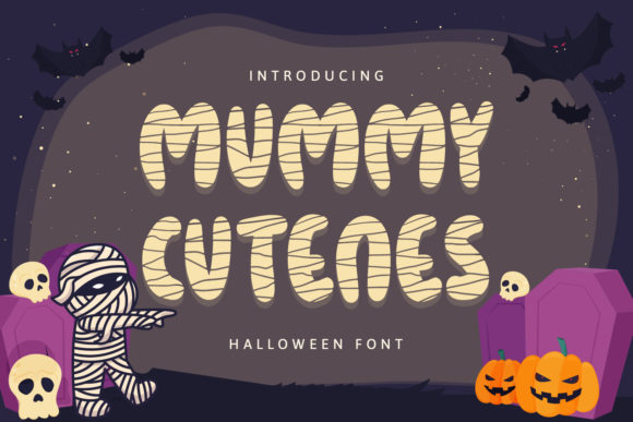 Mummy Cutenes: A Sweet and Spooky Display Font for Halloween