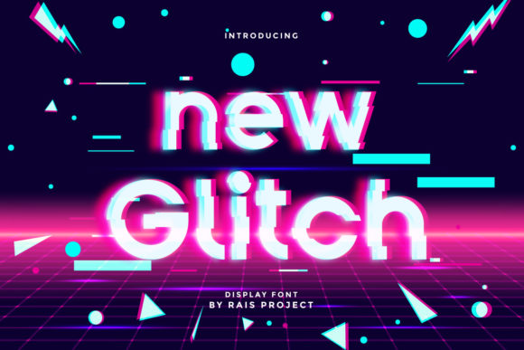 New Glitch: A Bold and Futuristic Display Font