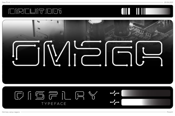 Omega: A Futuristic Display Font for Creative Makers
