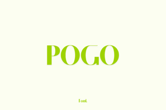 Pogo: A Modern and Bold Display Font for Editorial Design