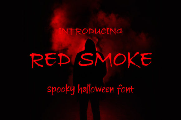 Red Smoke: A Spooky and Stylish Font for Creative Projects