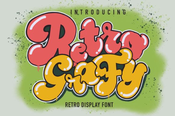 Retro Grafy: A Playful Display Font for Creative Web Design