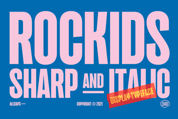 Rockids Sharp: A Bold and Thick Display Font for Editorial Design