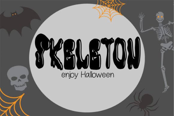 Skeleton: A Cool and Creepy Display Font for Editorial Design