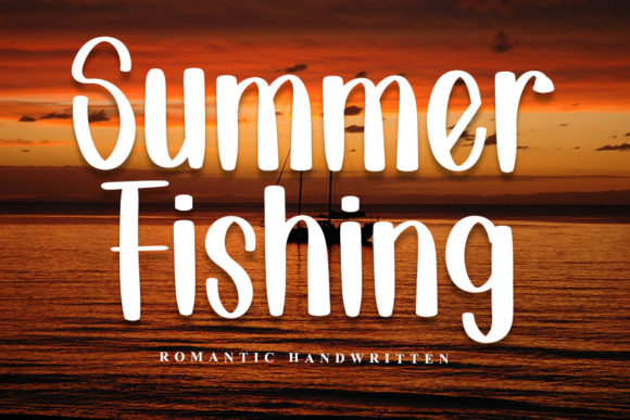 Summer Fishing: A Modern Display Font for Editorial Design