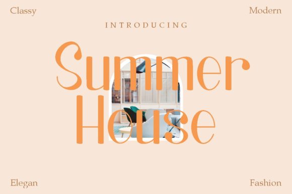 Summer House: A Cool, Modern Display Font for Marketers