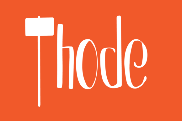 Thode: A Cool and Modern Display Font for Crafters
