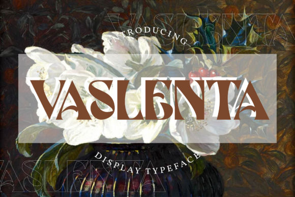 Vaslenta: A Whimsical and Stylish Display Font for Crafters